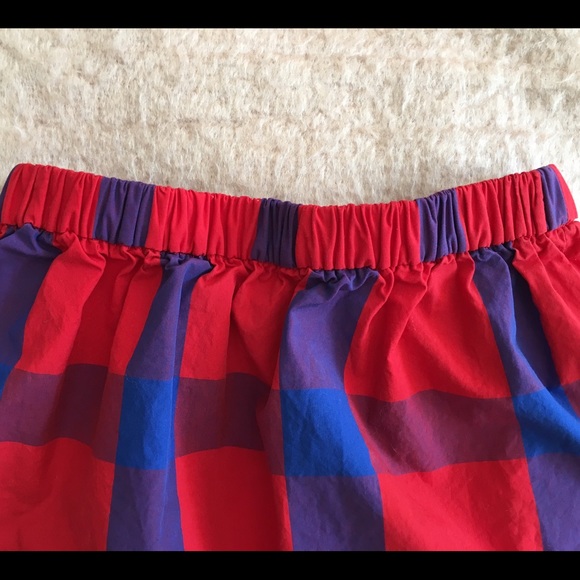 SOLD ON EBAY Girls Crewcuts Red Blue Plaid Skirt - Picture 3 of 6