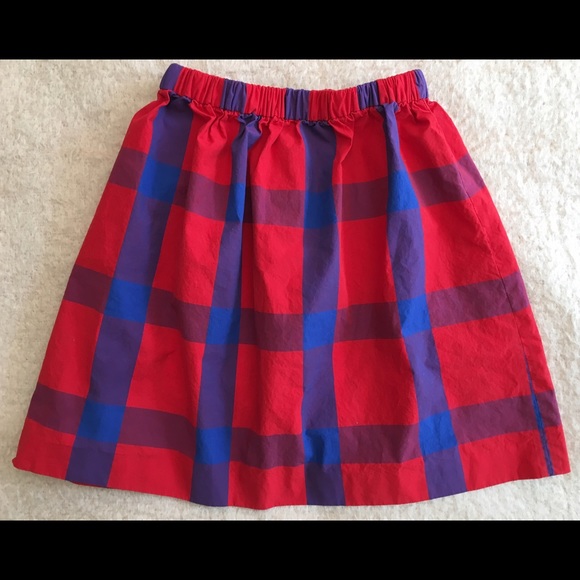 SOLD ON EBAY Girls Crewcuts Red Blue Plaid Skirt - Picture 4 of 6