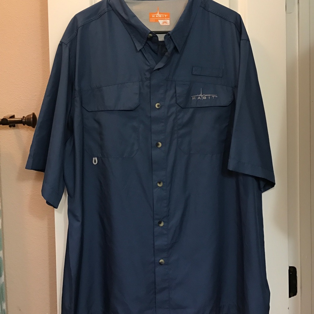 Blue fishing shirt