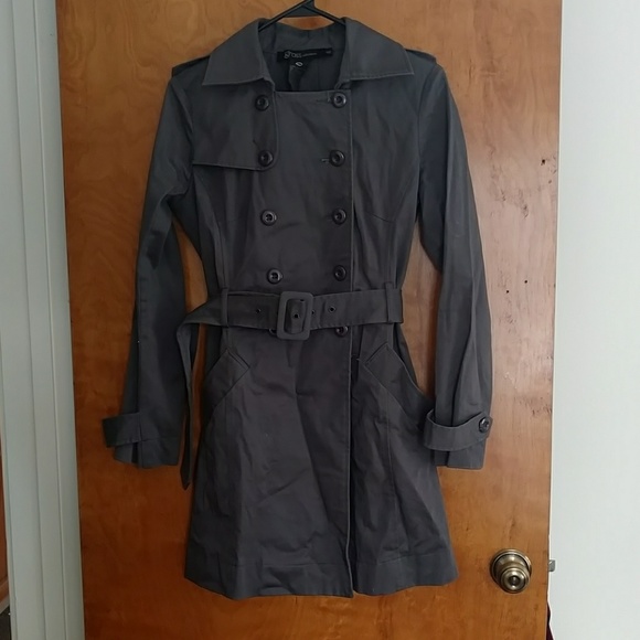 grass collection Jackets & Blazers - *Final Price* Gray trench coat with belt
