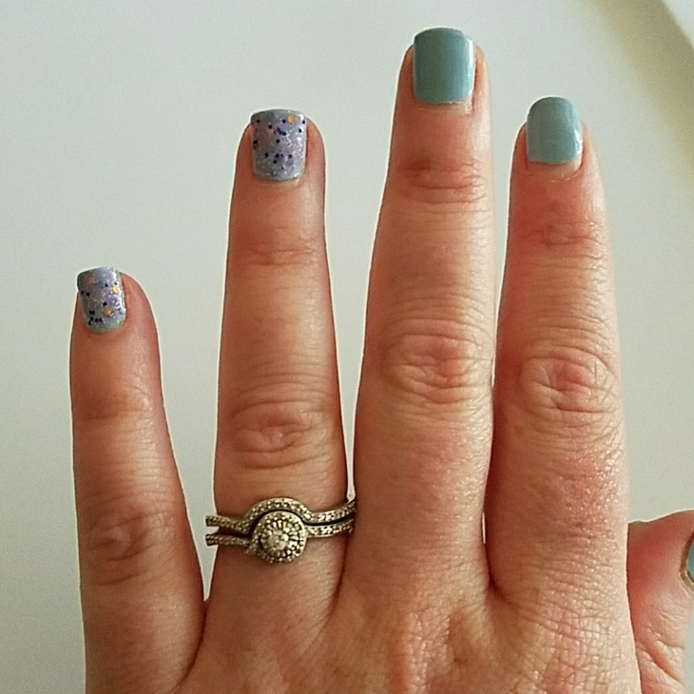2pc ring set sz 8