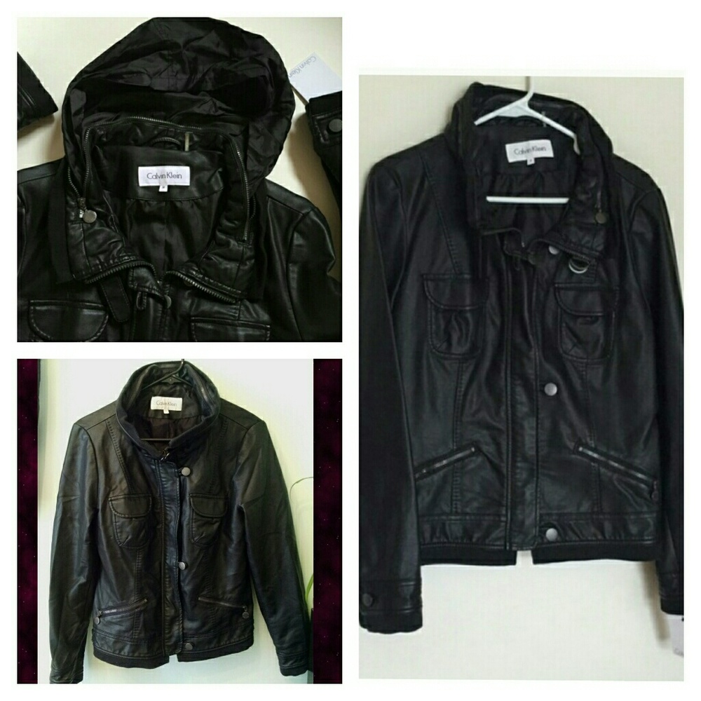 Calvin Klein Faux Leather Jacket
