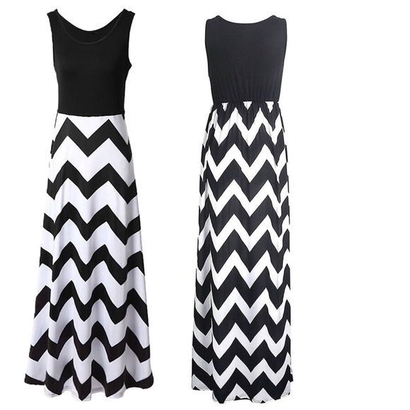 LAST 1 XXL🚨Zigzag Maxi Dress - Picture 2 of 4