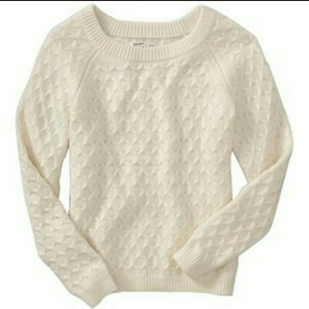 Old Navy Maroon Cable Knit Sweater