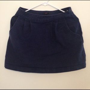 Navy blue LUX mini skirt