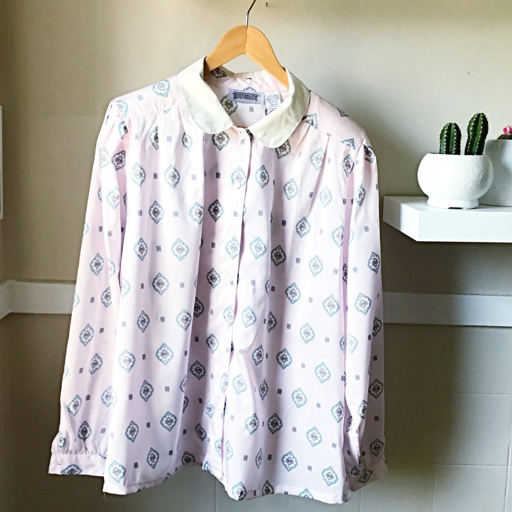 Vintage Pink Worthington Blouse