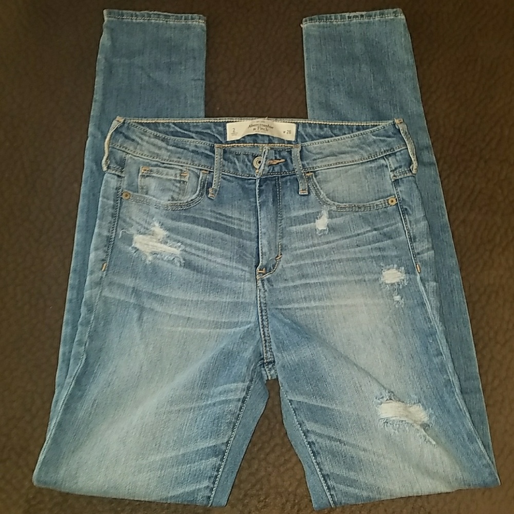 A&F destroyed denim size 2
