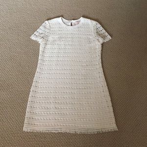 Tory Burch Crochet-like Dress Ivory Size M