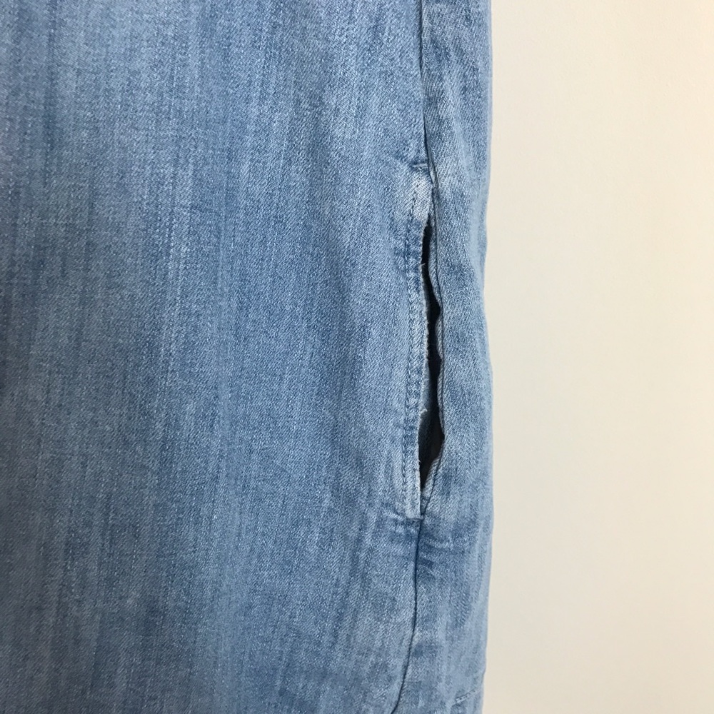 Current Elliott sleeveless tuckpleated denim dress - Picture 5 of 5