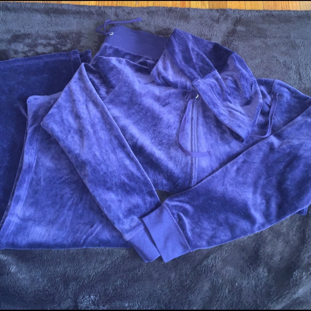 Velour Purple Track Suit