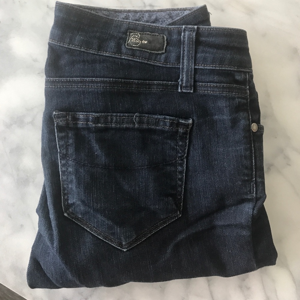Paige "Skyline" dark skinny jeans