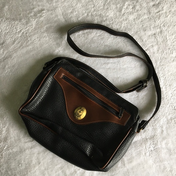 J. G. Hook purse- great navy & brown colors - Picture 2 of 8