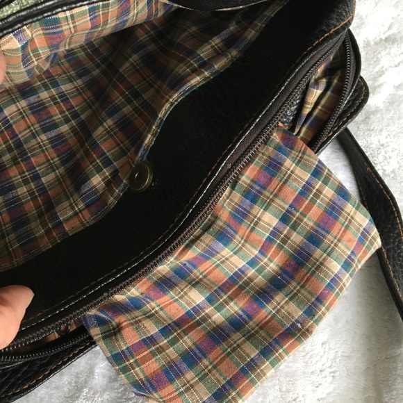 J. G. Hook purse- great navy & brown colors - Picture 6 of 8