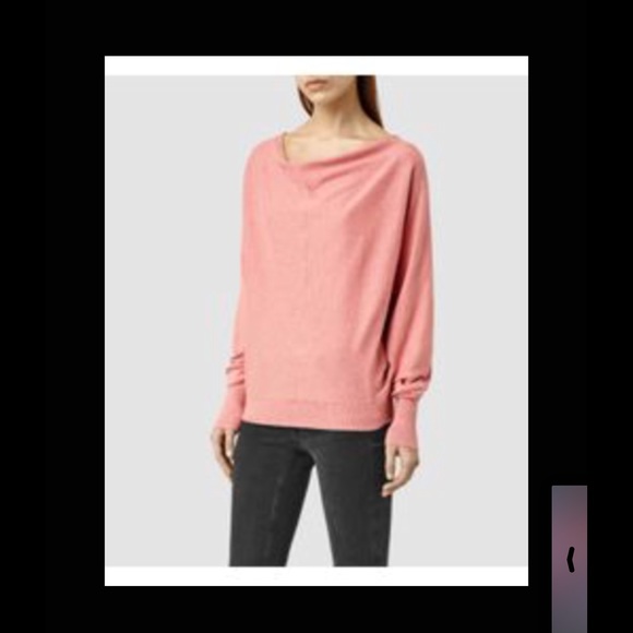 All Saints Sweater Elgar Cowl Knit Rosette pink - Picture 2 of 4