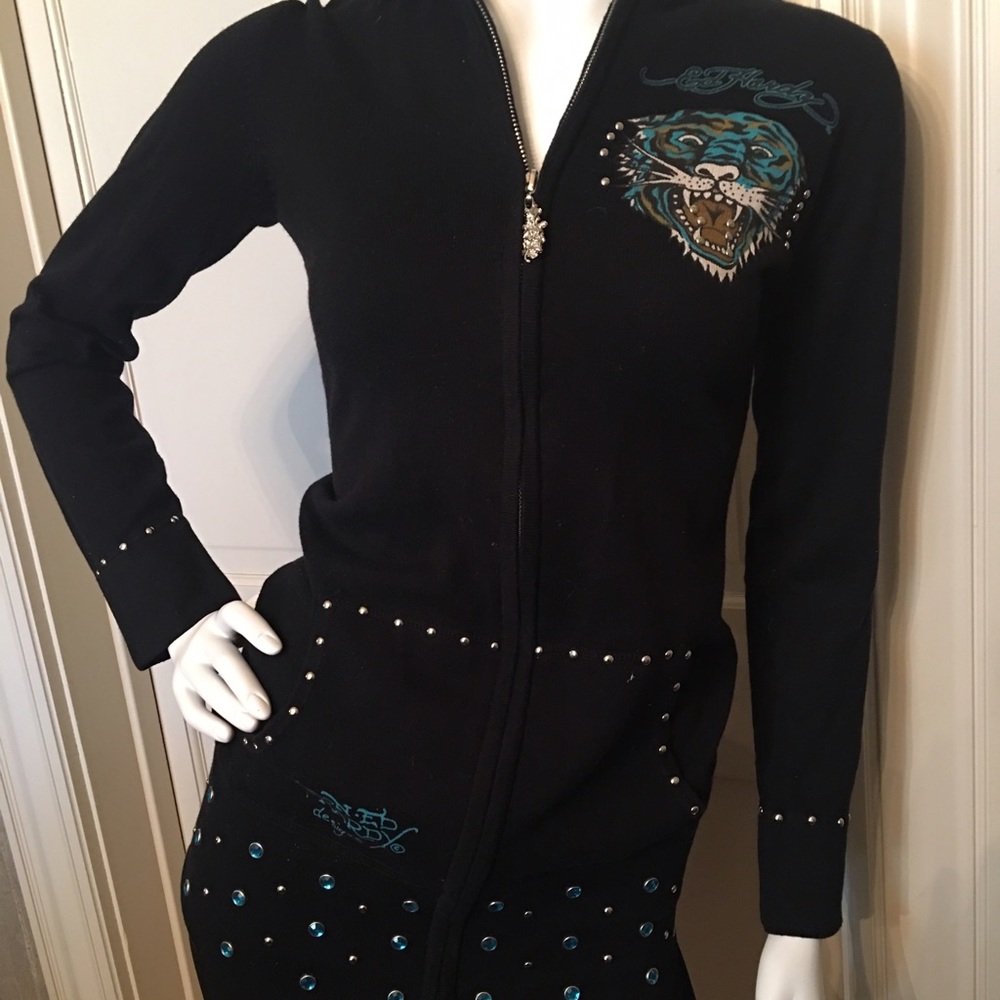 Hoodie with embellishment