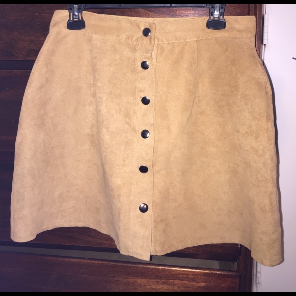 Super Cute Camel Colored A Line Skirt