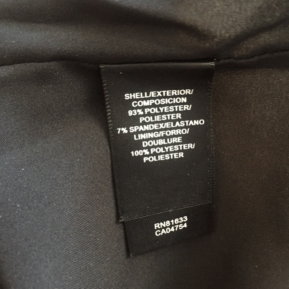 Kenneth Cole Black Satin Strapless Dress - Picture 4 of 4