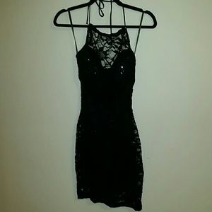 Black cocktail party dress