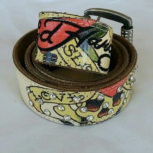 Authentic Ed Hardy Leather Belt