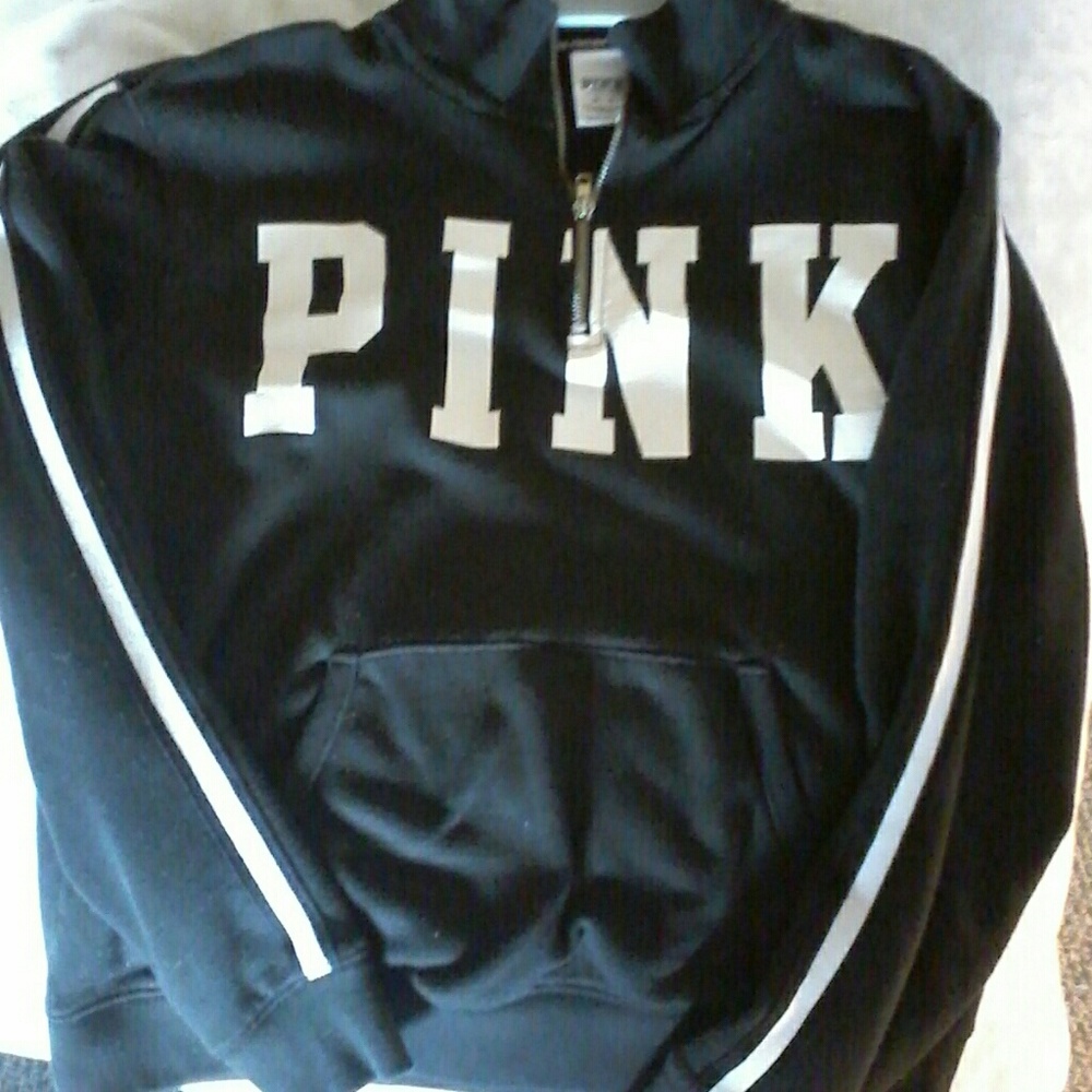 Black PINK quarter zip up pullover