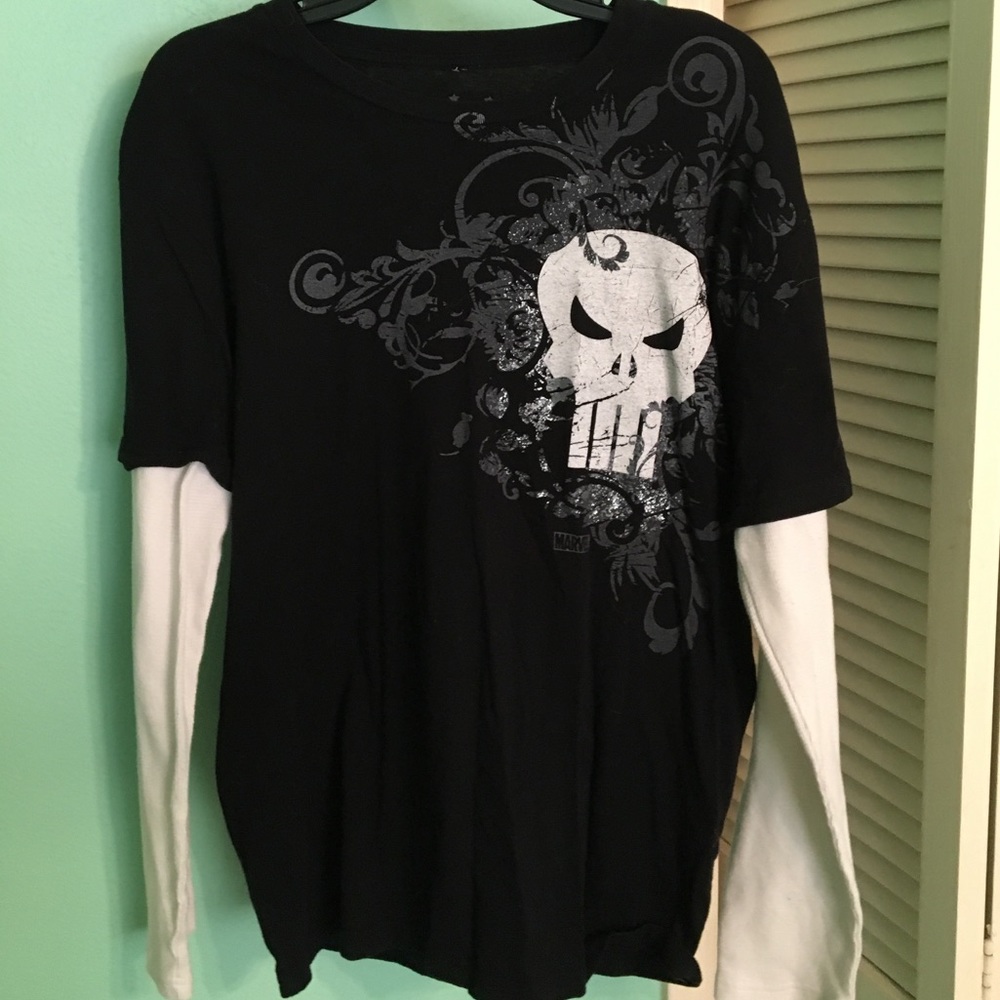 Marvel Punisher Long Sleeve Tee