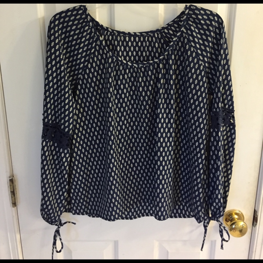 Ivy and Leo Silk Top with Sleeve Detailing