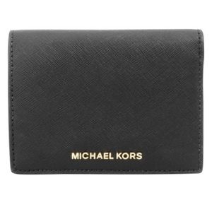 Michael Kors black leather wallet