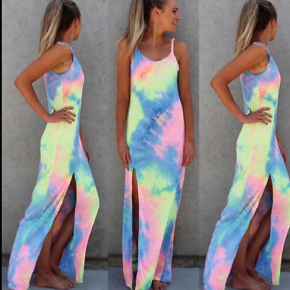 GORGEOUS TIE DIE MAXI!! 🌈🌈🌈🌈 - Picture 4 of 8