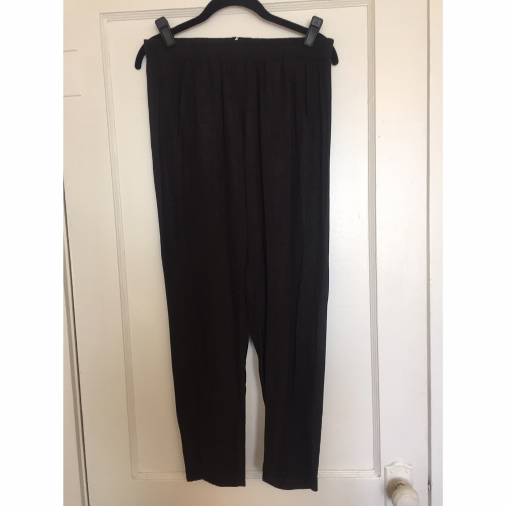 BCBG Printed Silk Joggers