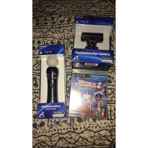 PS3 Camera, Motion Move Controller, + Game
