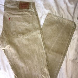 Men's Levi's khaki jeans. Size 36x34