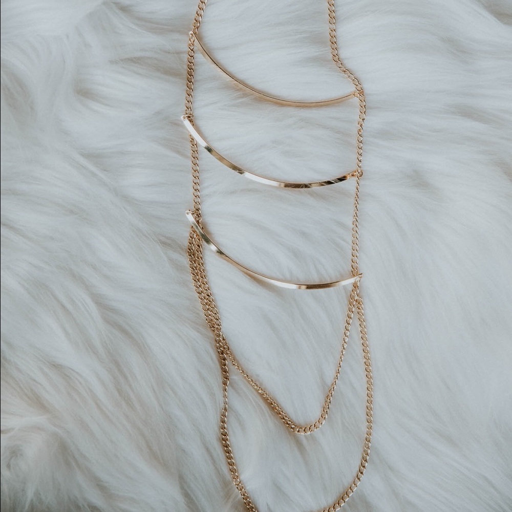 ✨ LAST ✨ Gold Chain Drape Necklace