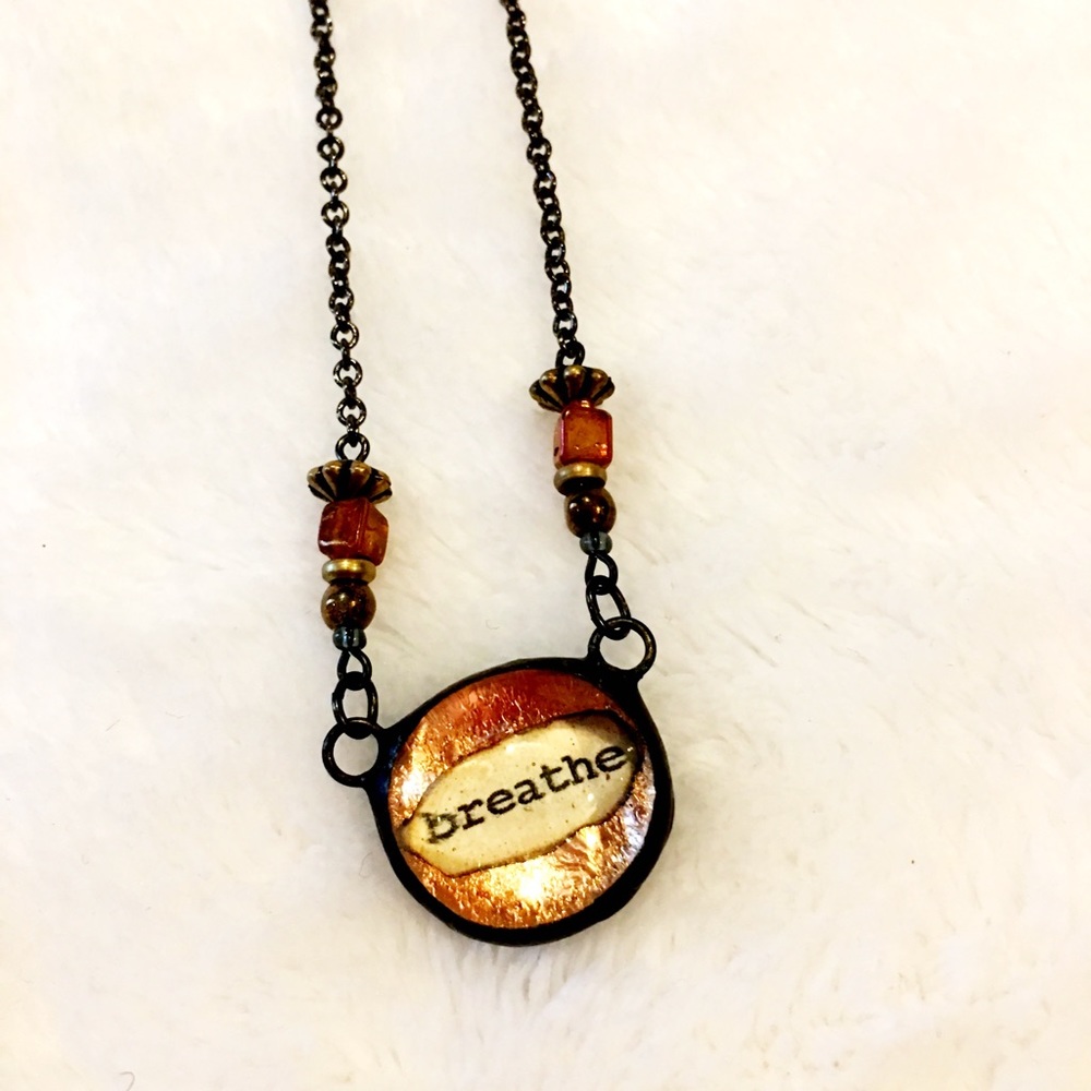 Steampunk "breathe" Necklace