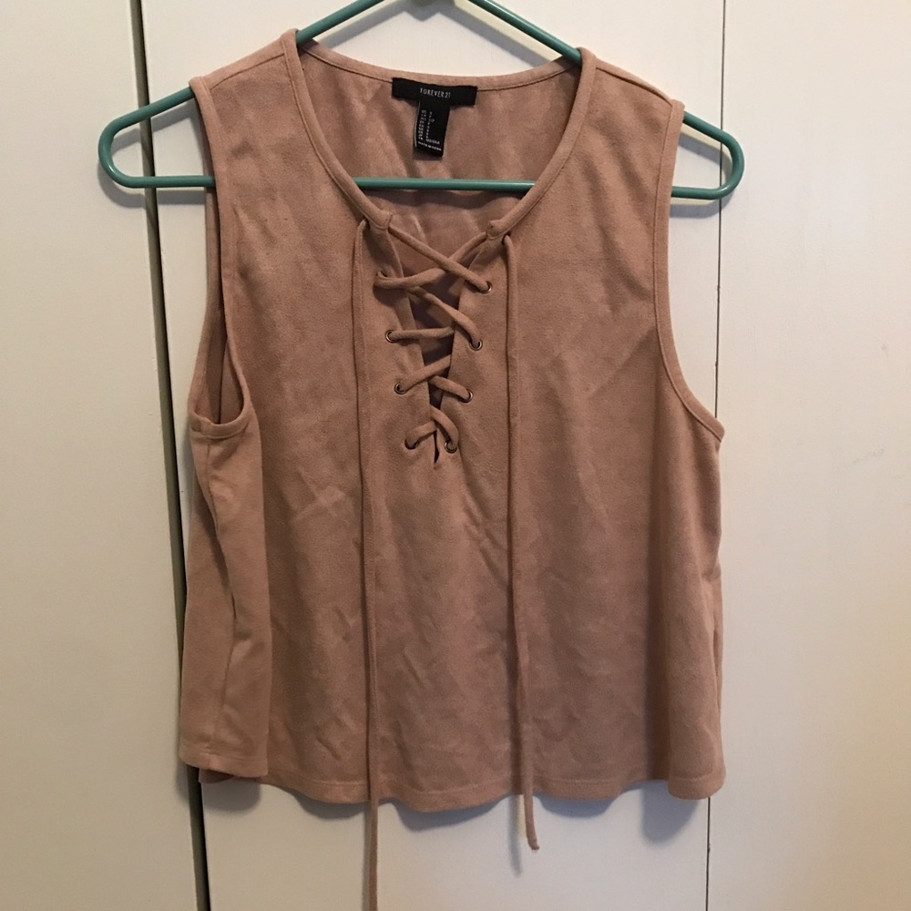Suede top