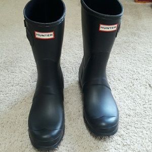 WOMEN'S AUTHENTIC HUNTER BOOTS SZ 9 BLACK