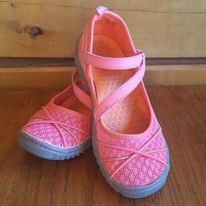 Bright Pink Sonoma ballet tennis shoes, girls 3
