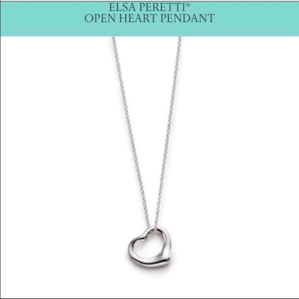 Tiffany & Co. open heart necklace
