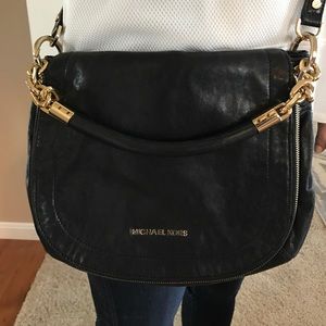 Michael Kors Black Leather Cross-body Bag