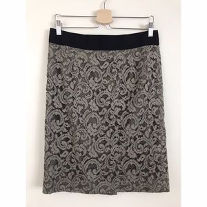 Banana Republic Monogram lace pencil skirt