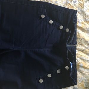 Dark Navy High-waisted Sailor Pants