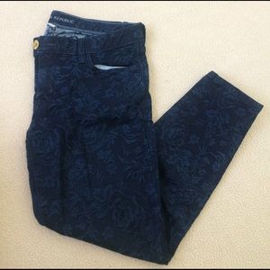Banana Republic Dark floral denim