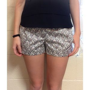 Flower patterned J. Crew size 4 shorts
