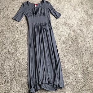 DownEast Basics Gray Flowy Dress
