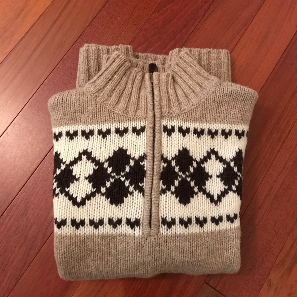 Men's Shetland Wool Sweater (M)
