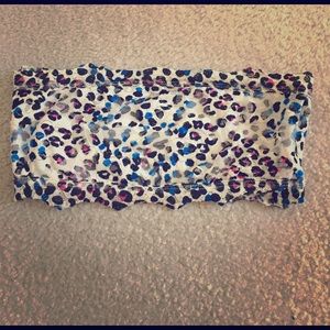 Cheetah print lace bandeau