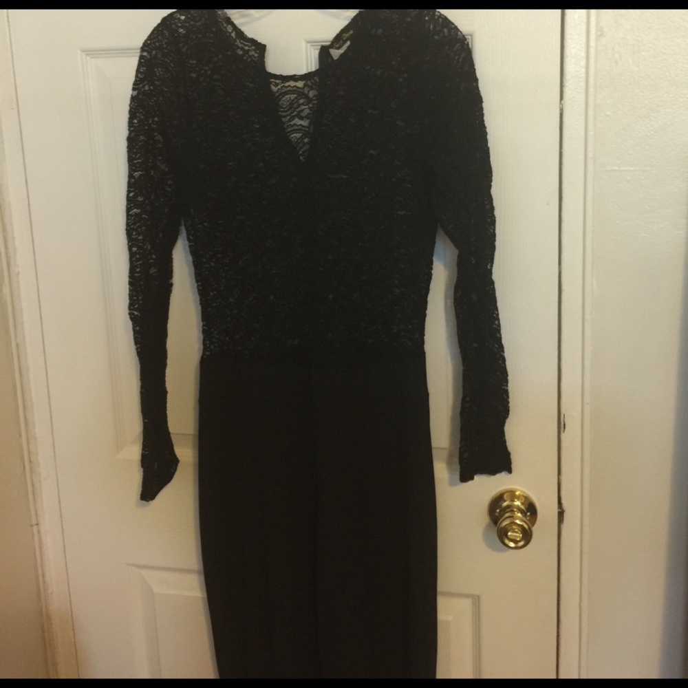 Long sleeve lace jumpsuit