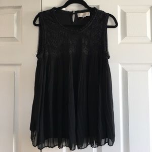 Loft Sleeveless lace shirt