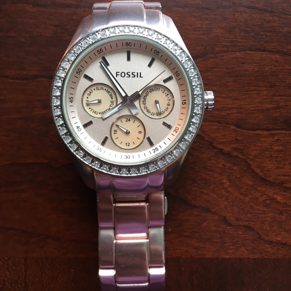 Original Fossil rose gold watch