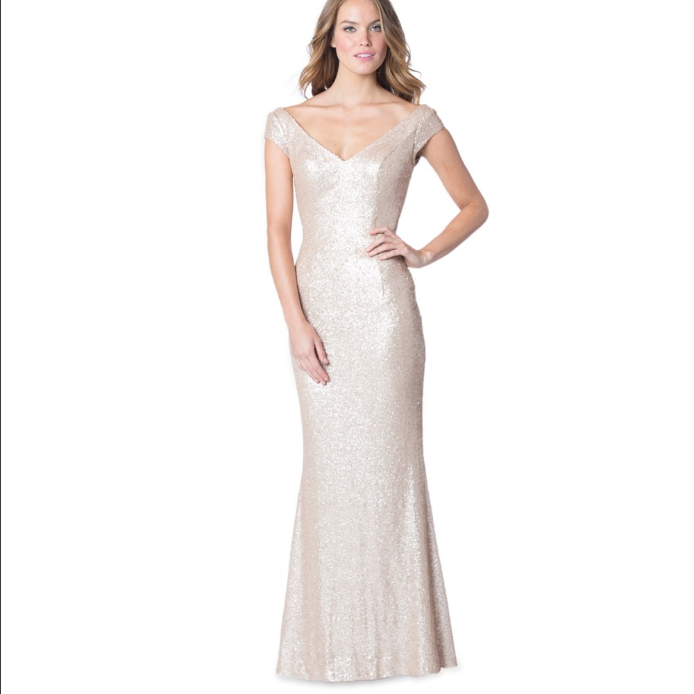 Beautiful gold Bari Jay gown, Sz 2 party perfect👗