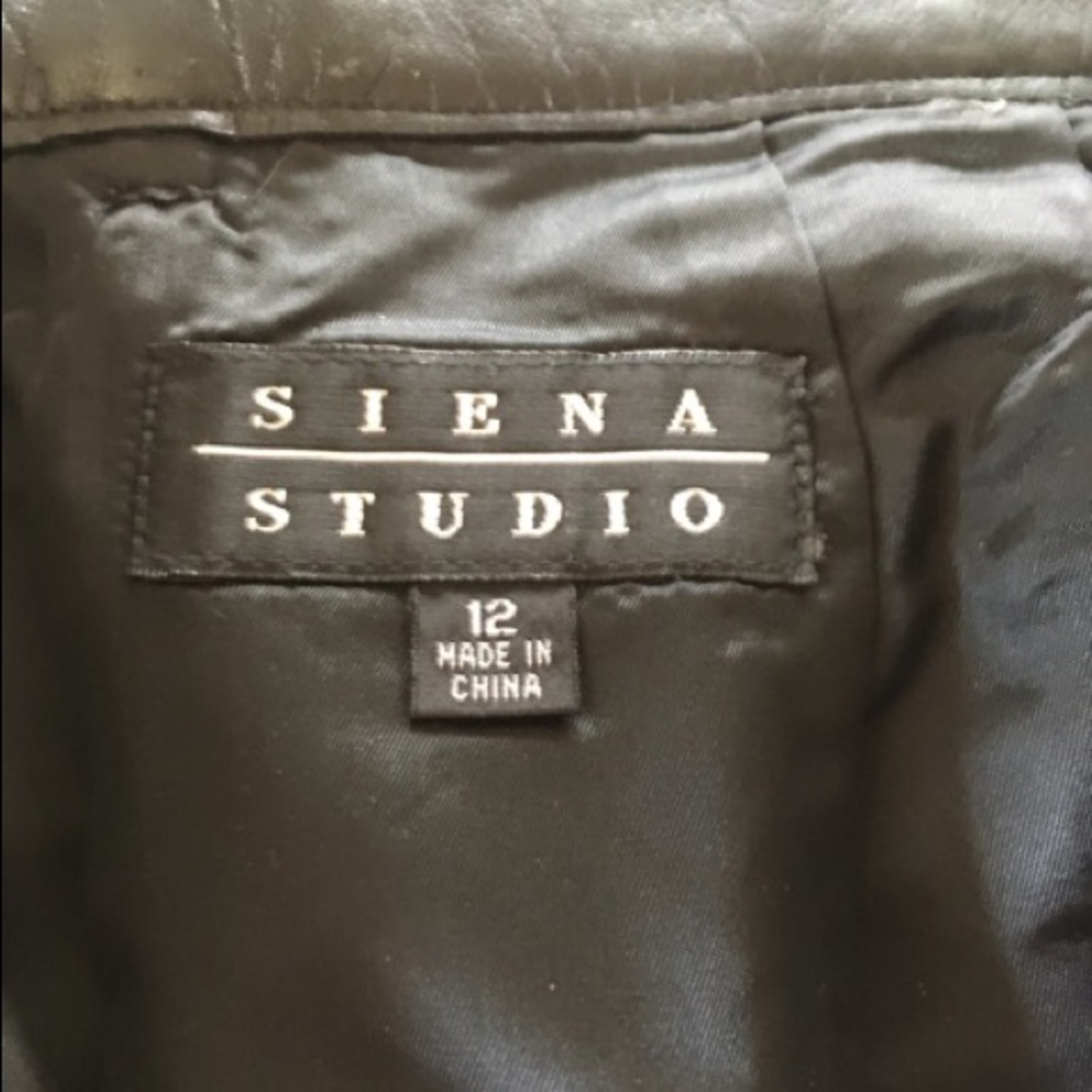 Sienna Studios size 12 leather pants